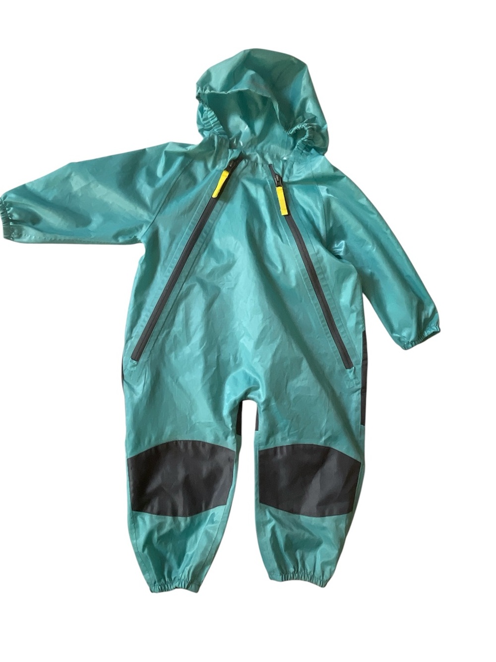 Karbon size: 24m Teal Kids' Hooded Waterproof rain Playsuit